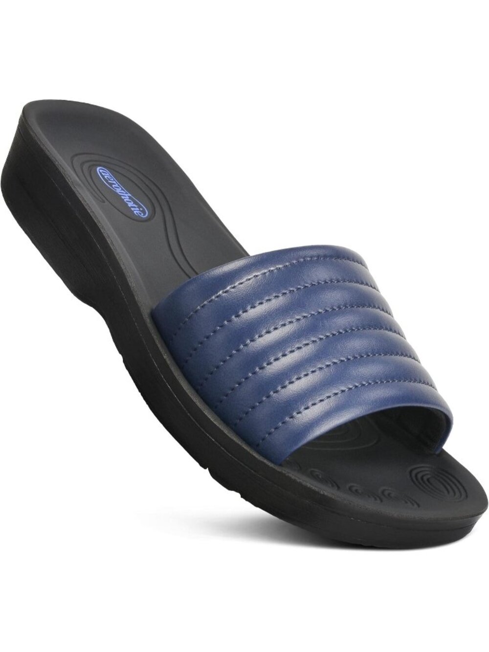 🆕Women's Maeve Navy Plantar Fasciitis Slides Arch Support Ladies Sandals